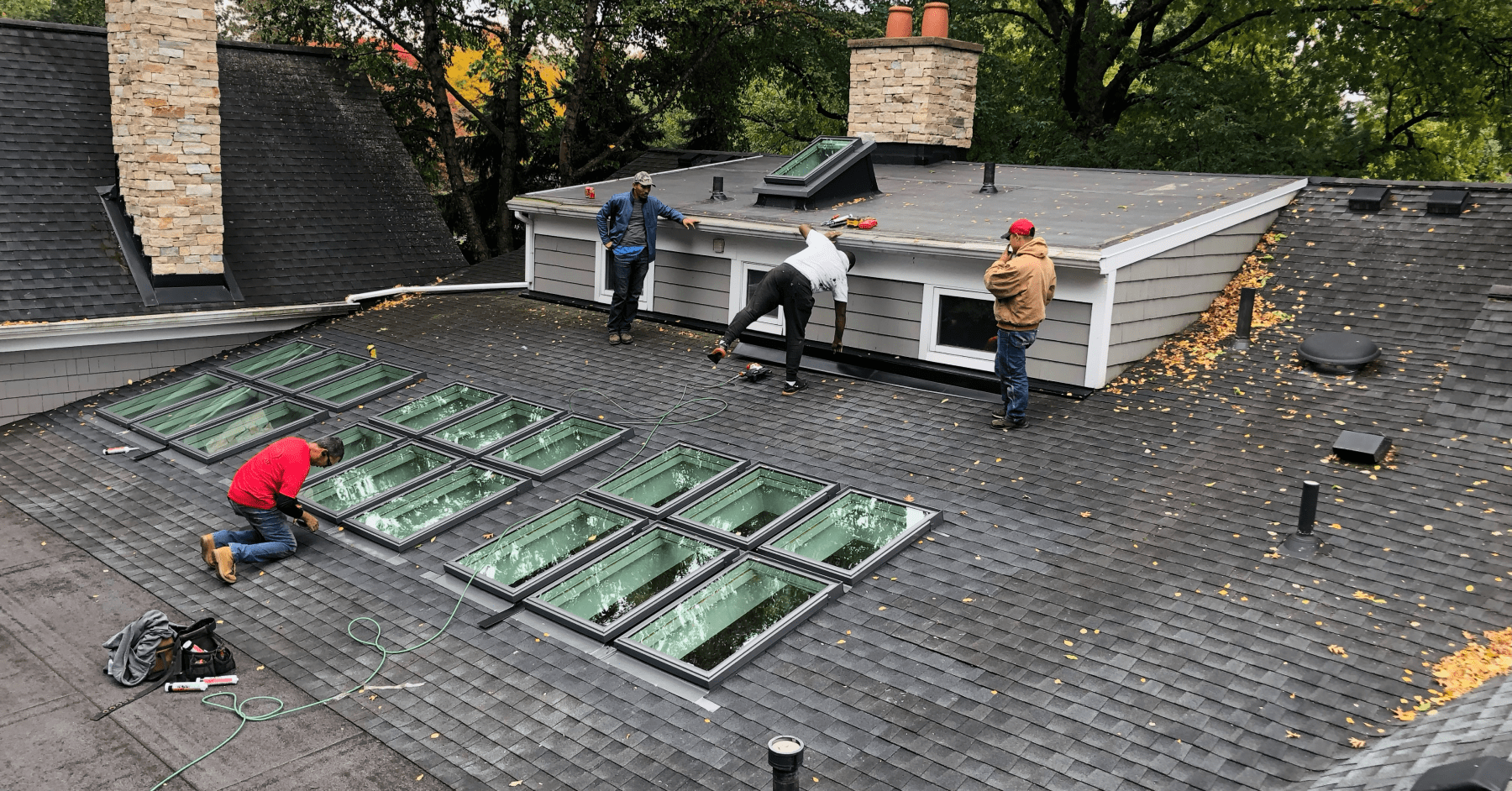Skylight repair and replacement west side roofing