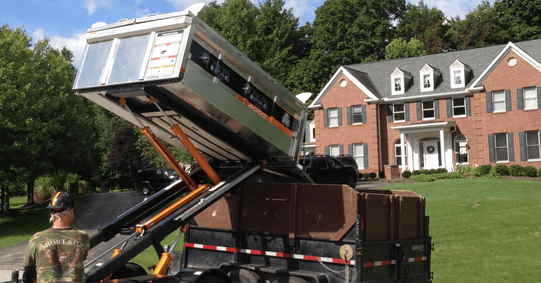 Residential roof tear off and cleanup West Side Roofing