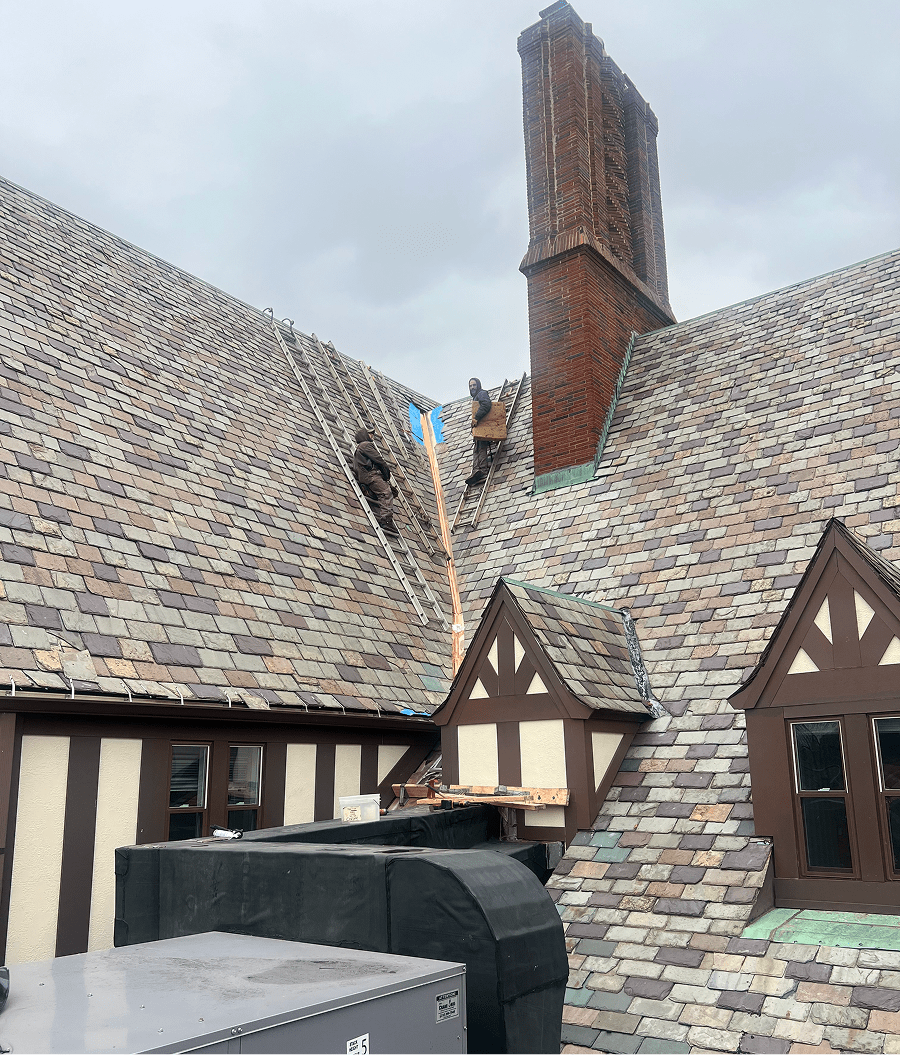 Slate Roof and Copper Valley Replacement Lake Forest Country Club